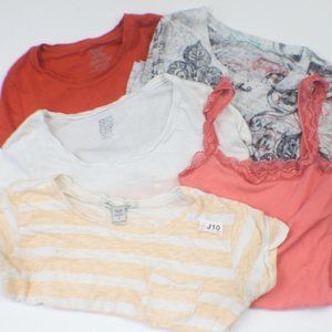 J10: Ladies lot of 5 super cute summer tops! Sz. S